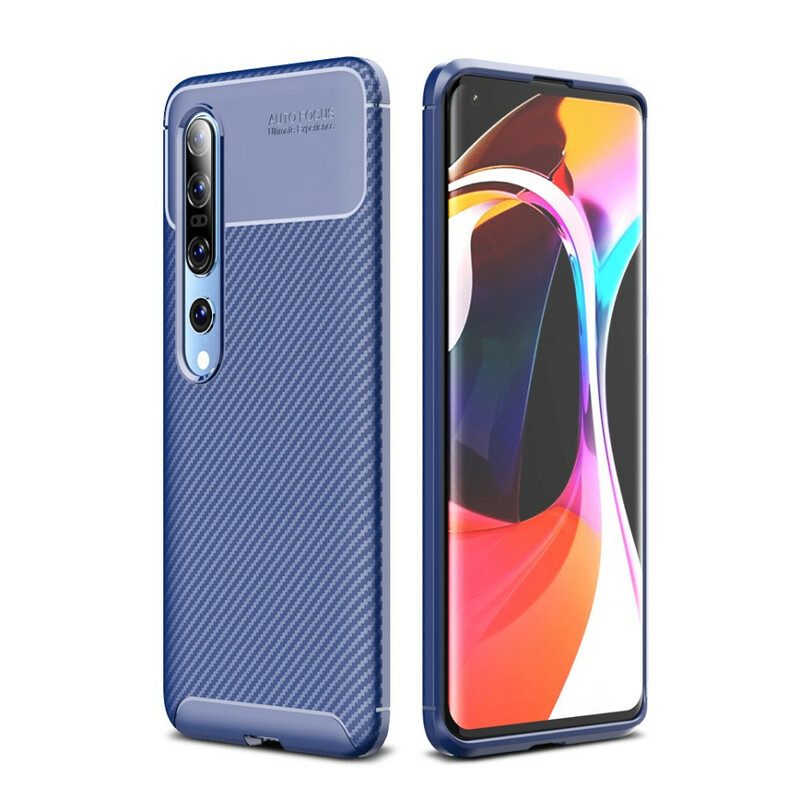 Cover Xiaomi Mi 10 / 10 Pro Fibra Di Carbonio Flessibile