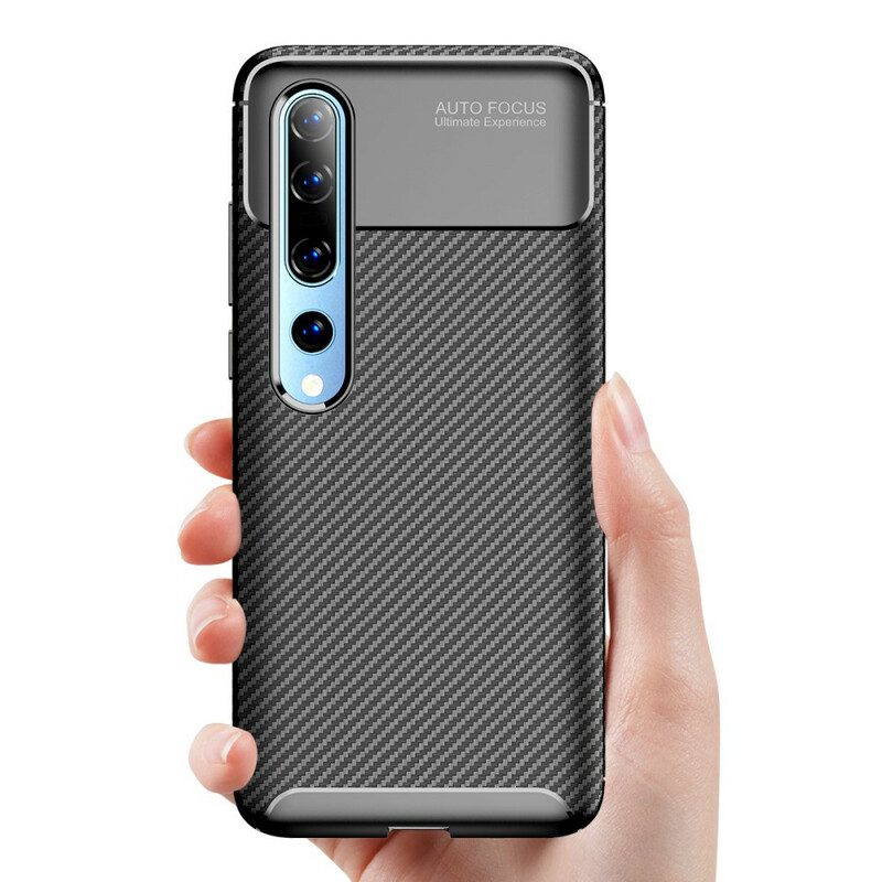 Cover Xiaomi Mi 10 / 10 Pro Fibra Di Carbonio Flessibile