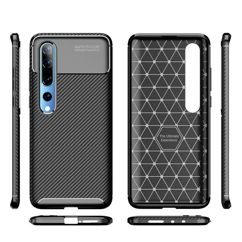 Cover Xiaomi Mi 10 / 10 Pro Fibra Di Carbonio Flessibile