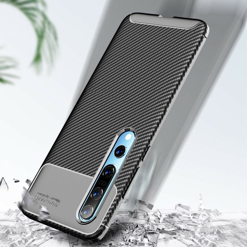 Cover Xiaomi Mi 10 / 10 Pro Fibra Di Carbonio Flessibile