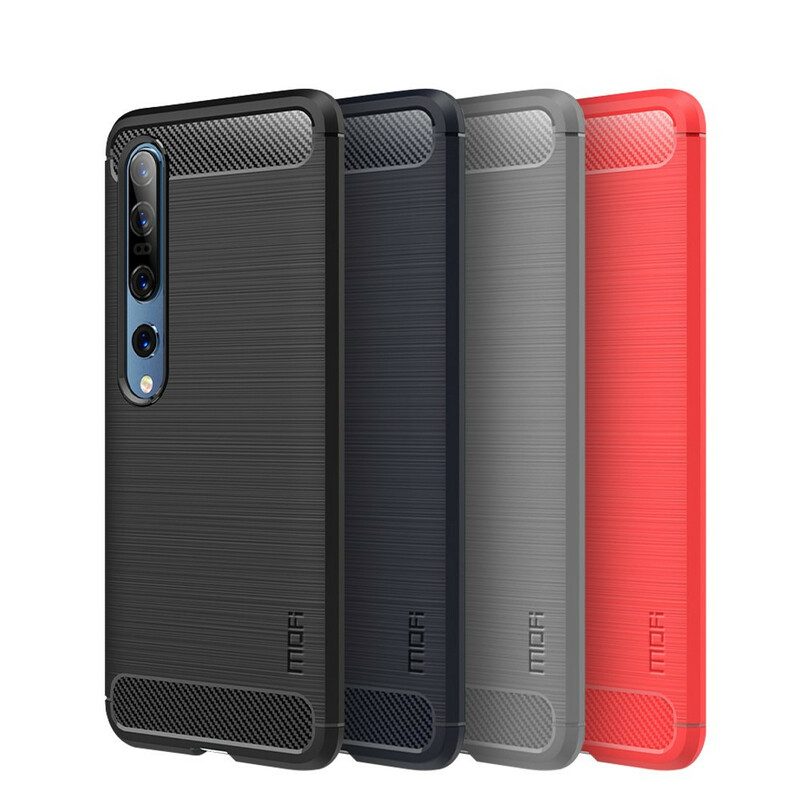 Cover Xiaomi Mi 10 / 10 Pro Fibra Di Carbonio Spazzolata Mofi