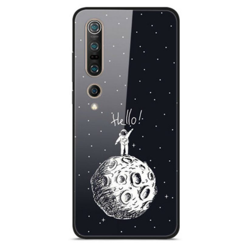 Cover Xiaomi Mi 10 / 10 Pro Hello Moon Vetro Temperato