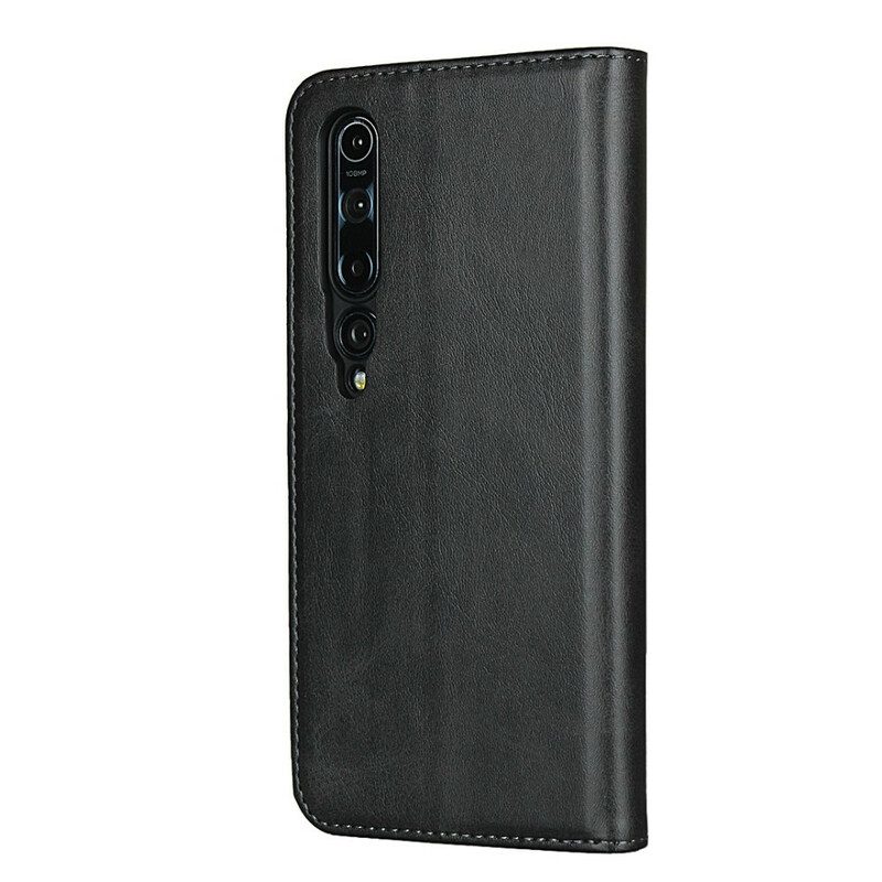 Folio Cover Xiaomi Mi 10 / 10 Pro Custodia in pelle Pelle Crosta Eleganza