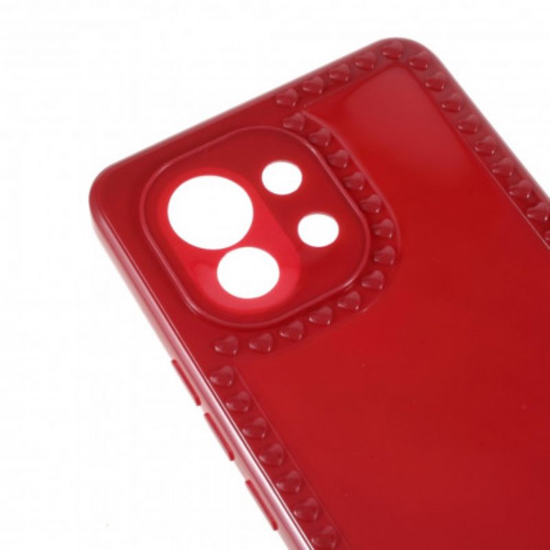 Cover Xiaomi Mi 11 (5G) Cuori In Silicone Flessibile