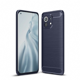 Cover Xiaomi Mi 11 (5G) Fibra Di Carbonio Spazzolata