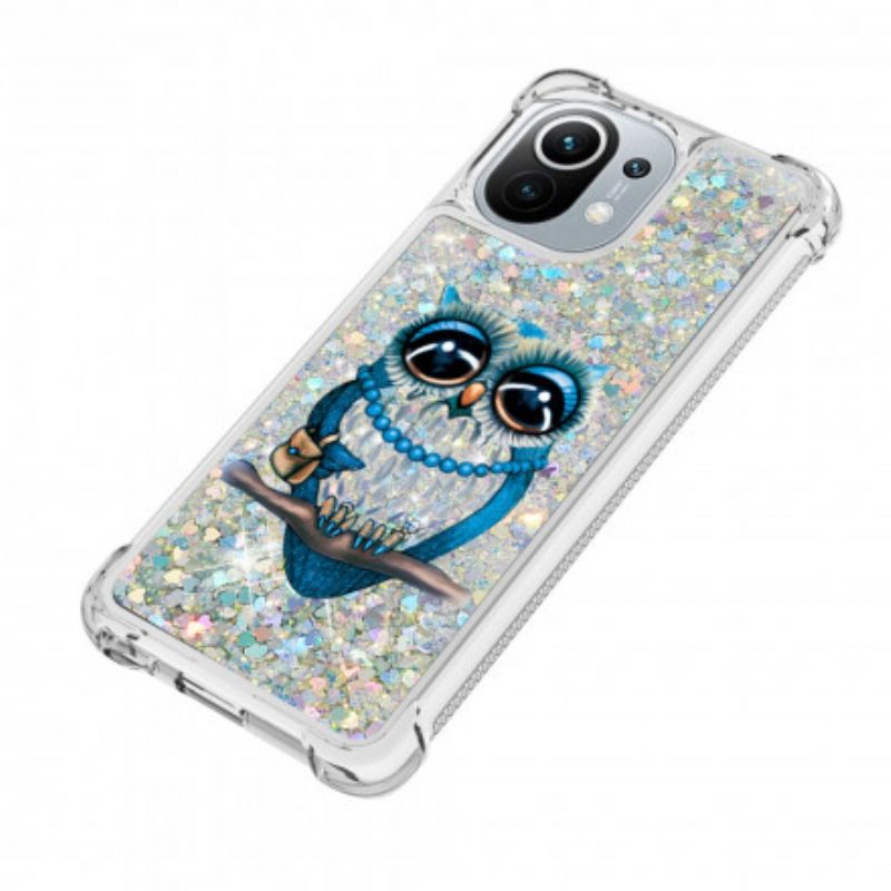 Cover Xiaomi Mi 11 (5G) Miss Owl Paillettes