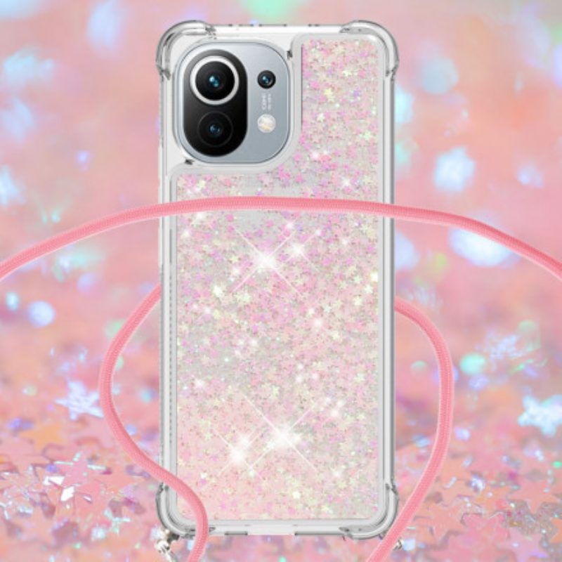 Cover Xiaomi Mi 11 (5G) Paillettes Con Coulisse