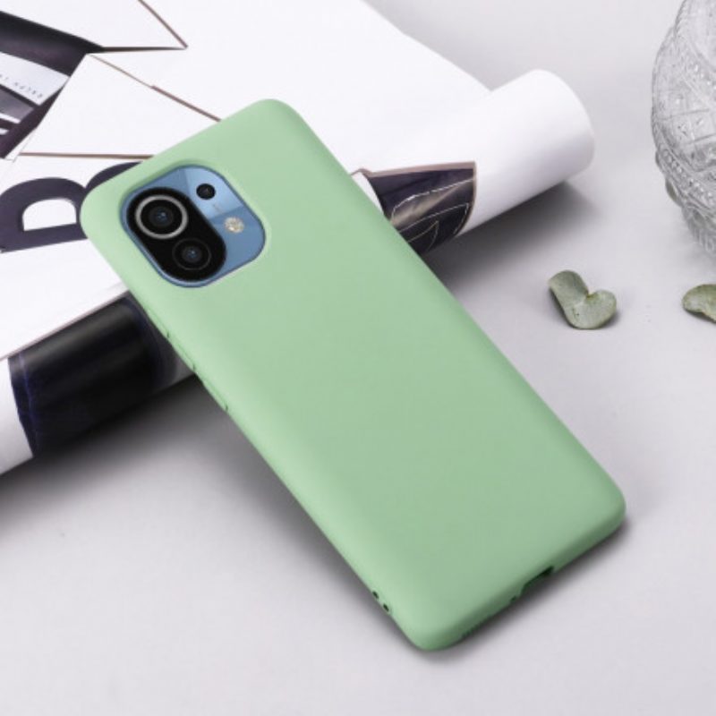 Cover Xiaomi Mi 11 (5G) Silicone Liquido Con Cordino