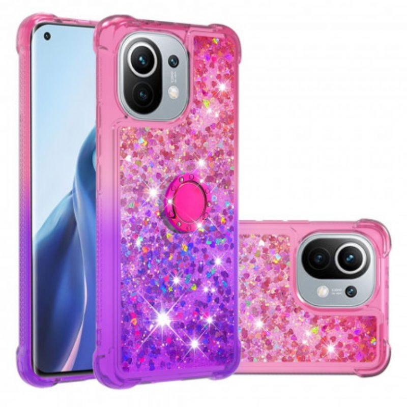 Cover Xiaomi Mi 11 (5G) Staffa Ad Anello Glitterata