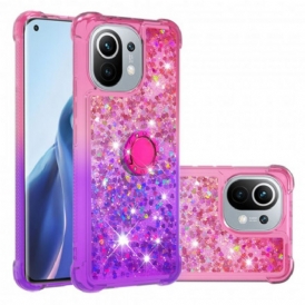 Cover Xiaomi Mi 11 (5G) Staffa Ad Anello Glitterata