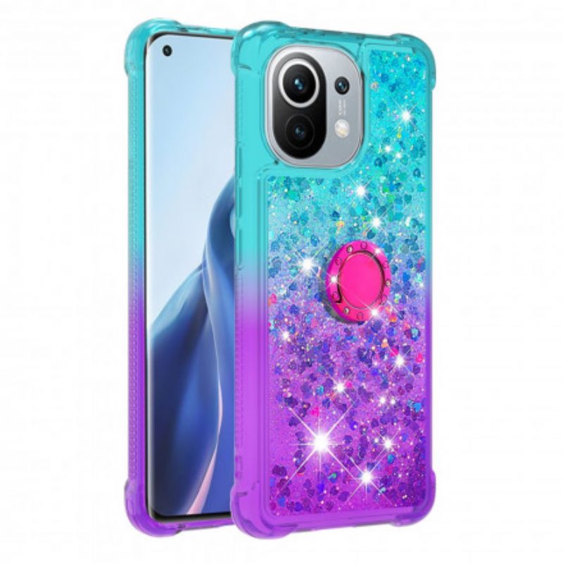 Cover Xiaomi Mi 11 (5G) Staffa Ad Anello Glitterata