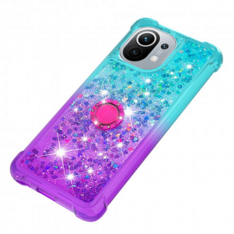 Cover Xiaomi Mi 11 (5G) Staffa Ad Anello Glitterata