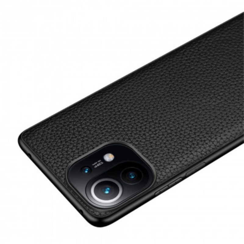 Cover Xiaomi Mi 11 (5G) Vera Pelle Di Litchi