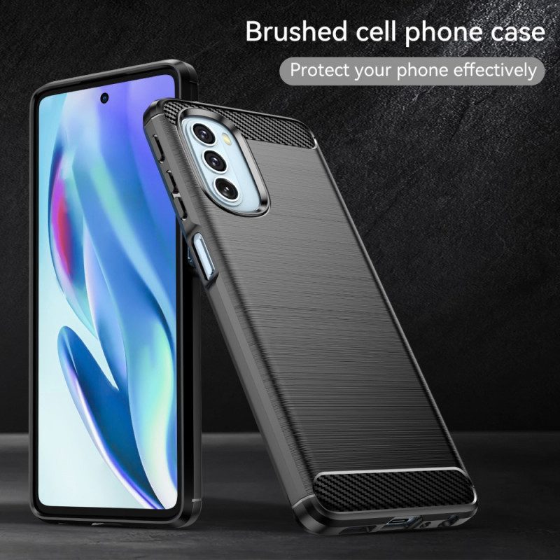 Cover Moto G51 5G Fibra Di Carbonio Spazzolata