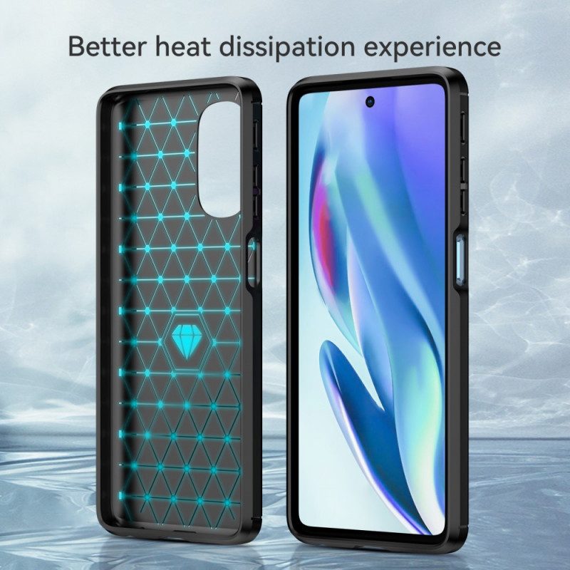 Cover Moto G51 5G Fibra Di Carbonio Spazzolata