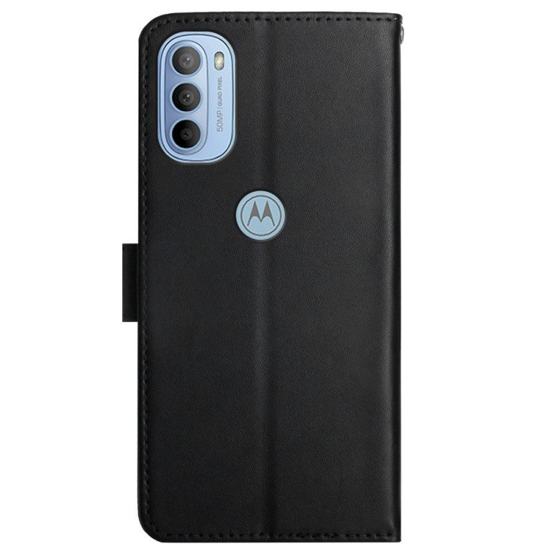 Custodia in pelle Moto G51 5G Vera Pelle Nappa