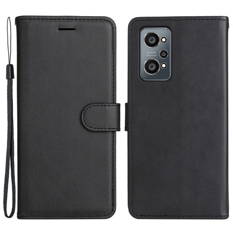 Folio Cover Realme GT Neo 3T / Neo 2 Cinturino Effetto Pelle