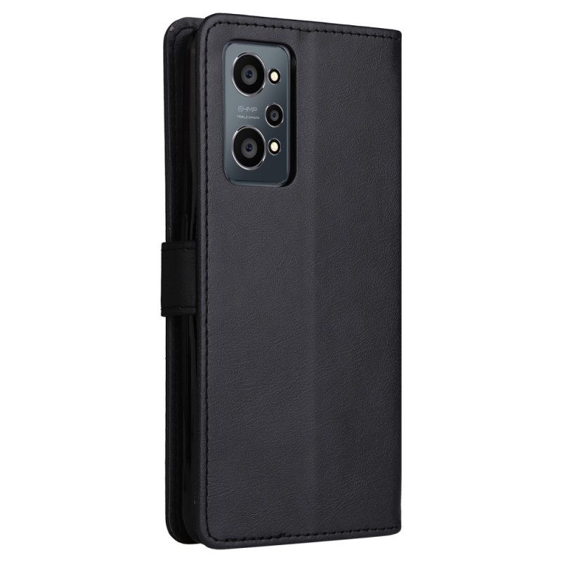 Folio Cover Realme GT Neo 3T / Neo 2 Cinturino Effetto Pelle