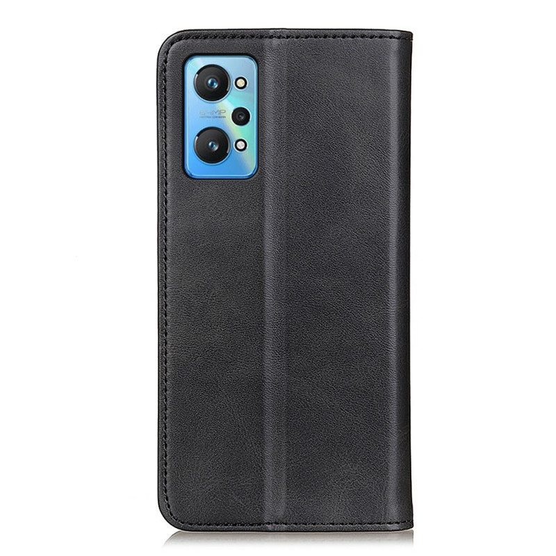 Folio Cover Realme GT Neo 3T / Neo 2 Custodia in pelle Pelle Crosta Eleganza