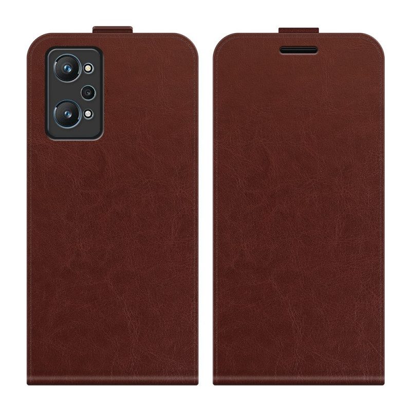 Folio Cover Realme GT Neo 3T / Neo 2 Custodia in pelle Patta Verticale Effetto Pelle