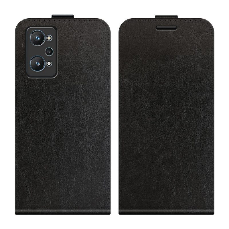 Folio Cover Realme GT Neo 3T / Neo 2 Custodia in pelle Patta Verticale Effetto Pelle