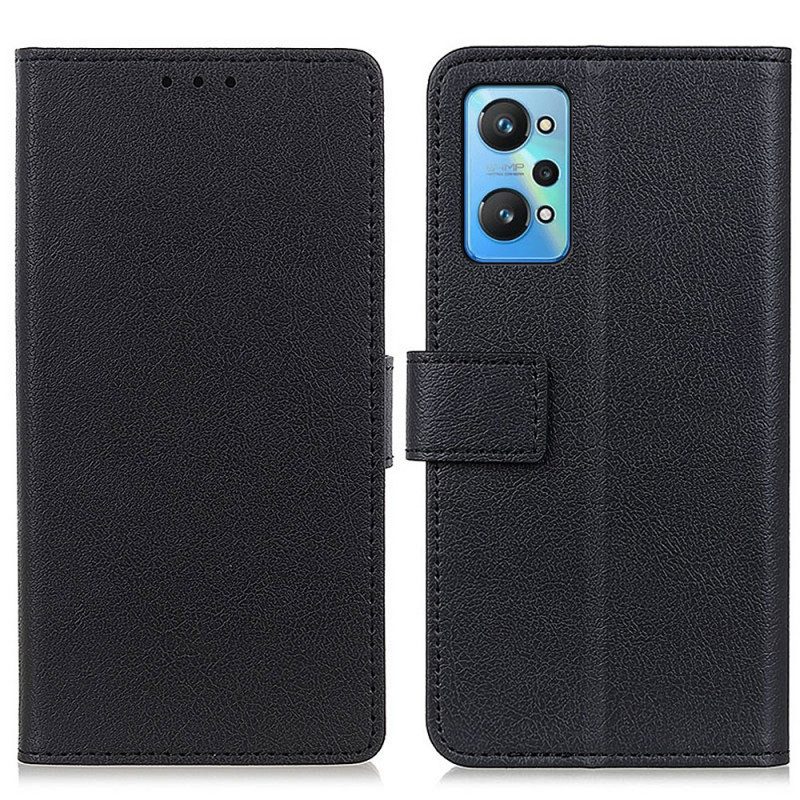 Folio Cover Realme GT Neo 3T / Neo 2 Ecopelle Premium Litchi