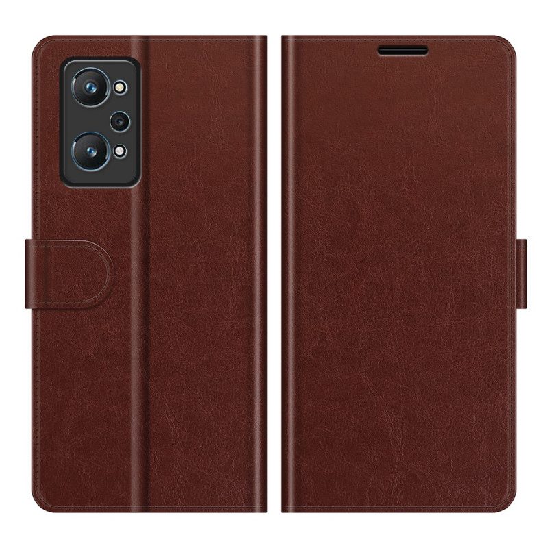 Folio Cover Realme GT Neo 3T / Neo 2 Effetto Pelle Di Design