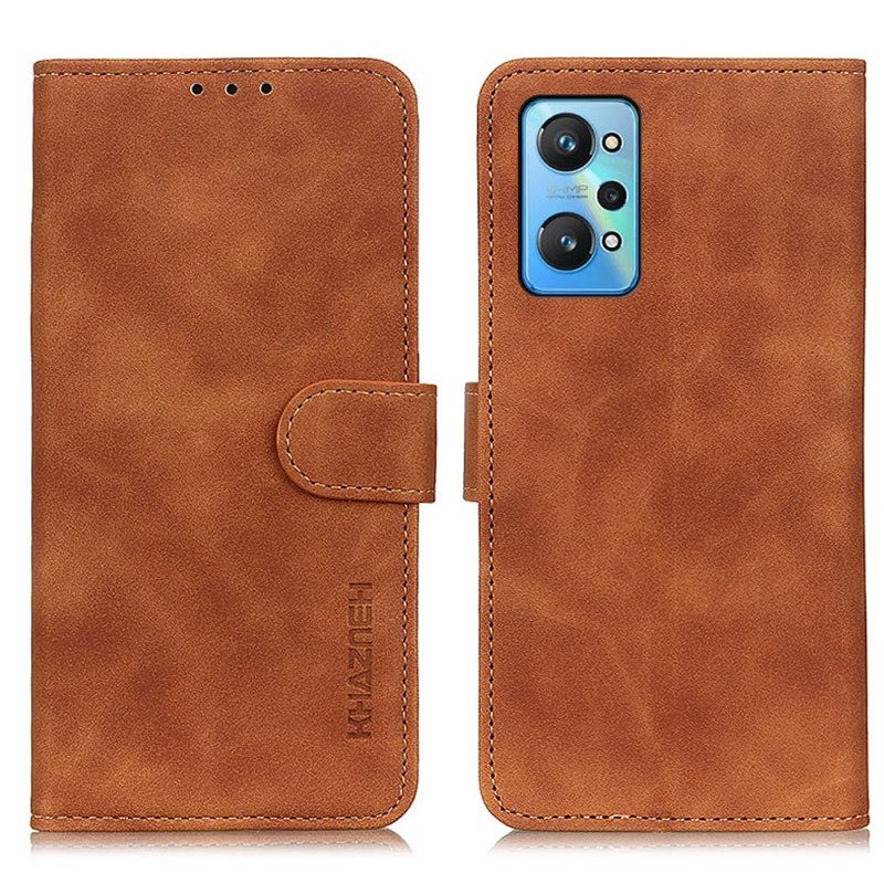 Folio Cover Realme GT Neo 3T / Neo 2 Effetto Pelle Opaca Vintage Khazneh