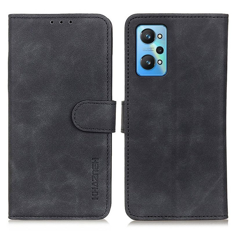 Folio Cover Realme GT Neo 3T / Neo 2 Effetto Pelle Opaca Vintage Khazneh