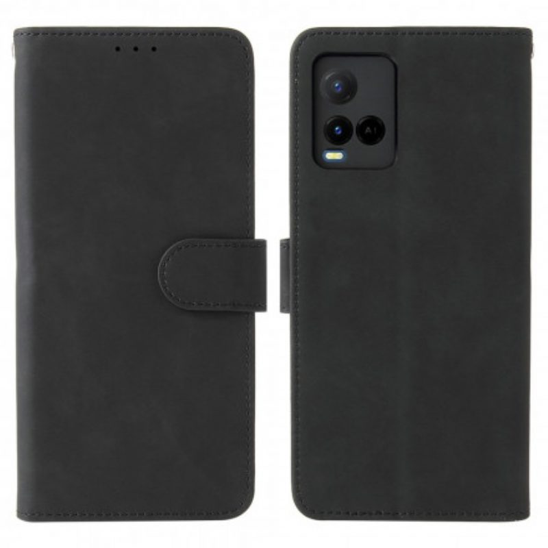 Folio Cover Vivo Y21 Tocco Di Pelle