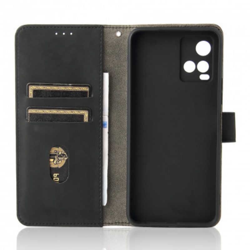 Folio Cover Vivo Y21 Tocco Di Pelle