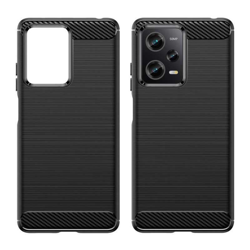 Cover Xiaomi Redmi Note 12 Pro Fibra Di Carbonio Spazzolata