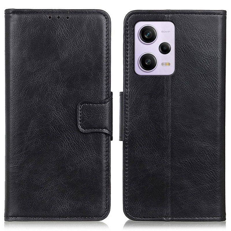 Custodia in pelle Xiaomi Redmi Note 12 Pro Chiusura In Pelle Stile Reversibile