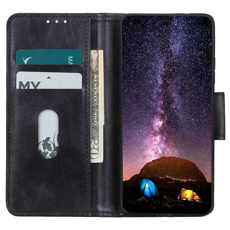 Custodia in pelle Xiaomi Redmi Note 12 Pro Chiusura In Pelle Stile Reversibile