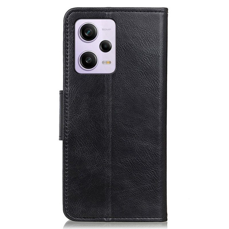 Custodia in pelle Xiaomi Redmi Note 12 Pro Chiusura In Pelle Stile Reversibile