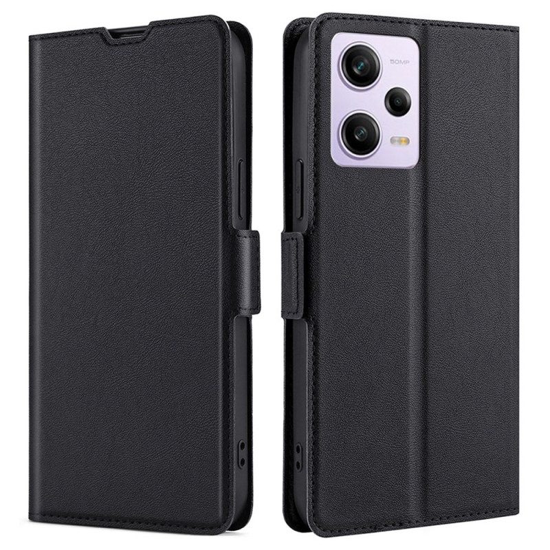 Custodia in pelle Xiaomi Redmi Note 12 Pro Doppia Chiusura