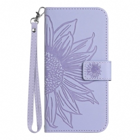 Custodia in pelle Xiaomi Redmi Note 12 Pro Girasole Strappy