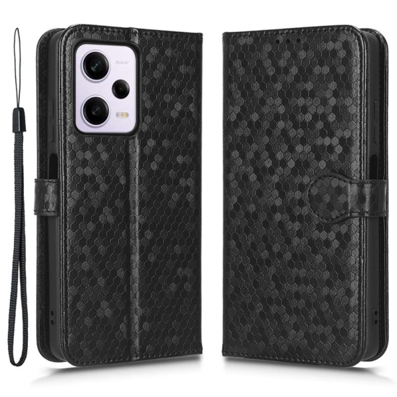 Custodia in pelle Xiaomi Redmi Note 12 Pro Modello 3d Strappy