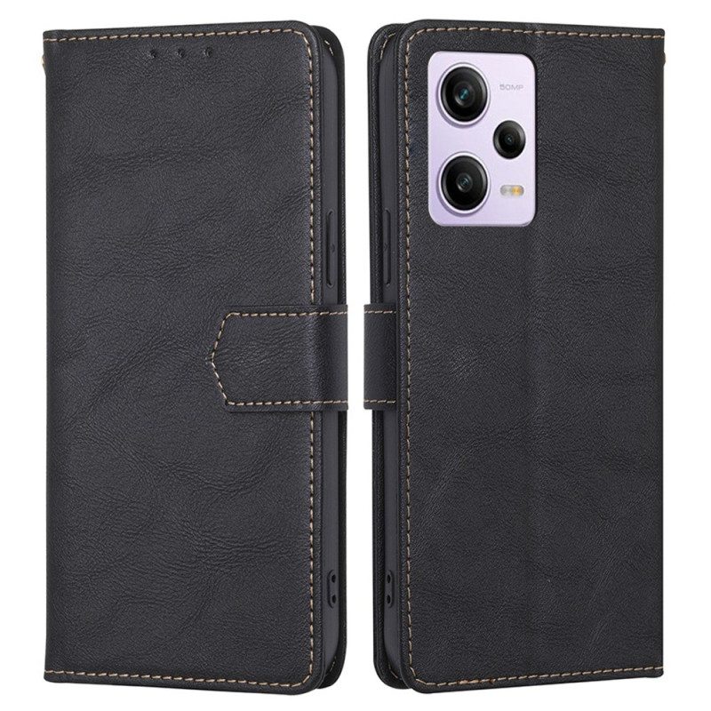 Custodia in pelle Xiaomi Redmi Note 12 Pro Rfid Classico