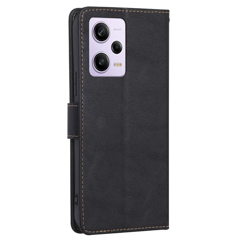 Custodia in pelle Xiaomi Redmi Note 12 Pro Rfid Classico