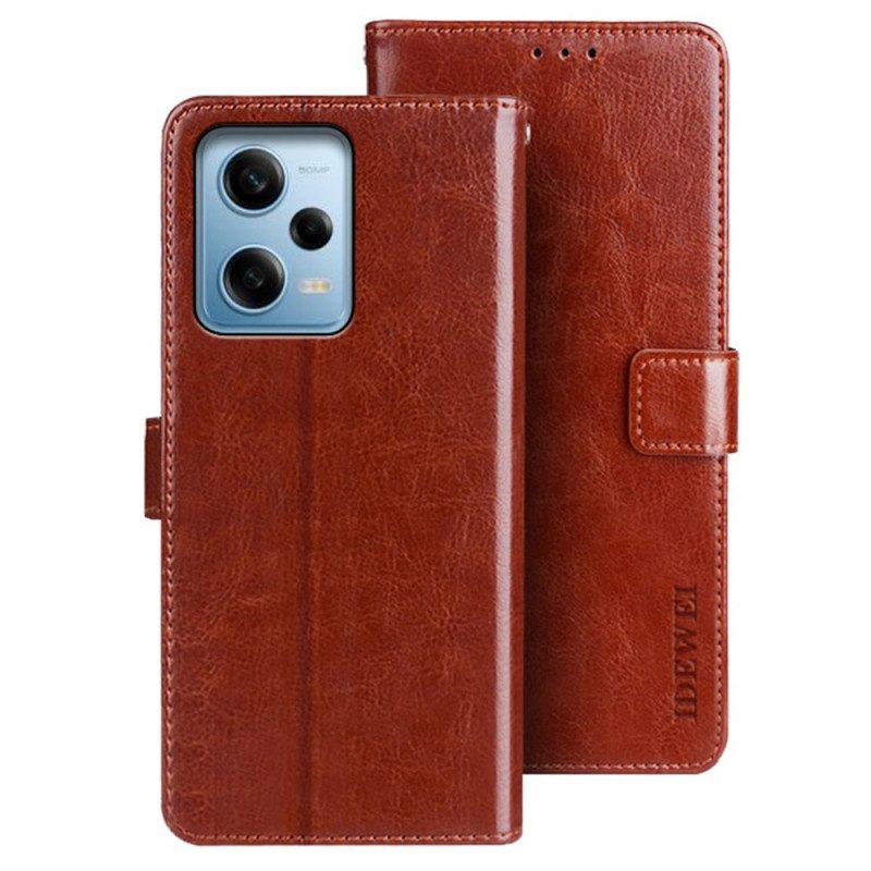 Custodia in pelle Xiaomi Redmi Note 12 Pro Similpelle Idewei