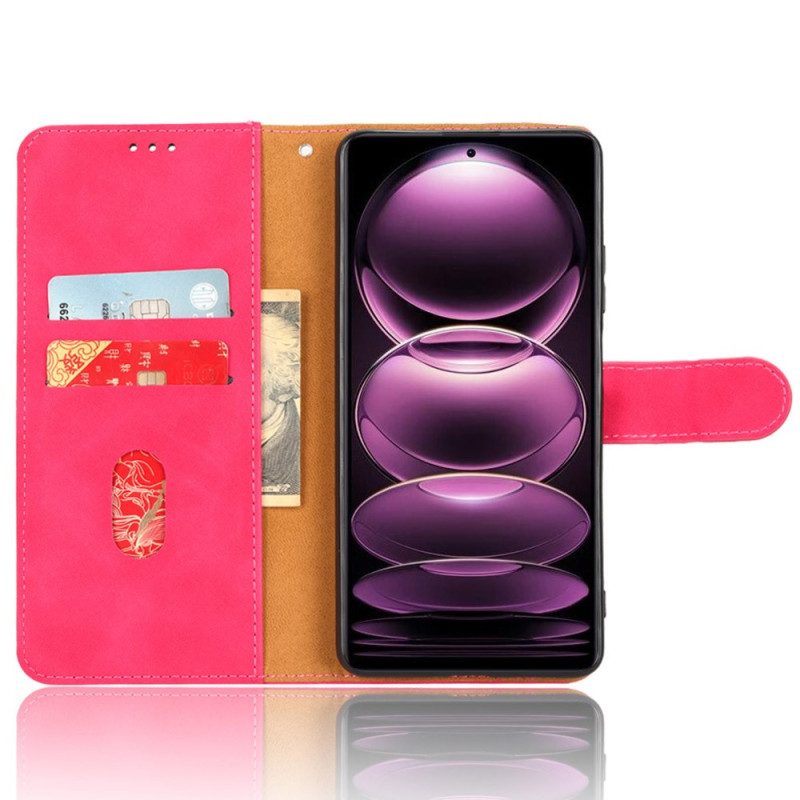 Custodia in pelle Xiaomi Redmi Note 12 Pro Vintage Con Cordino