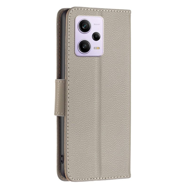 Folio Cover Xiaomi Redmi Note 12 Pro Chiusura Cinturino Obliquo