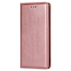 Folio Cover Xiaomi Redmi Note 12 Pro Custodia in pelle Cuciture In Ecopelle