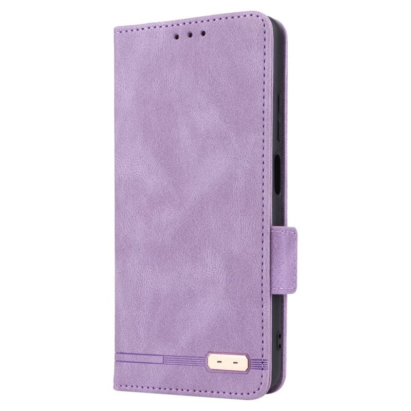 Folio Cover Xiaomi Redmi Note 12 Pro Custodia in pelle Elegante Effetto Pelle