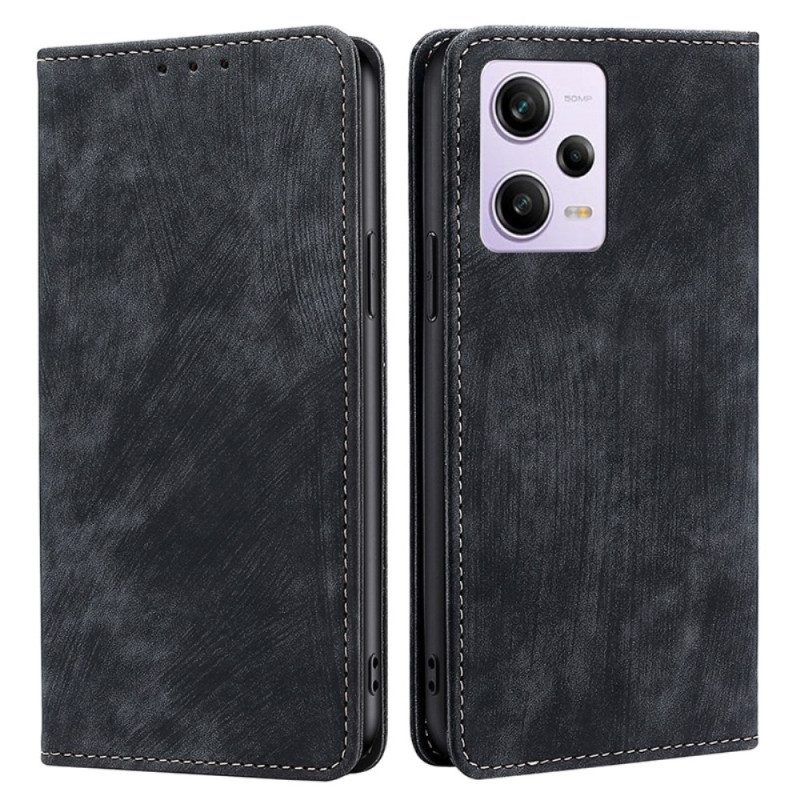 Folio Cover Xiaomi Redmi Note 12 Pro Custodia in pelle Rfid