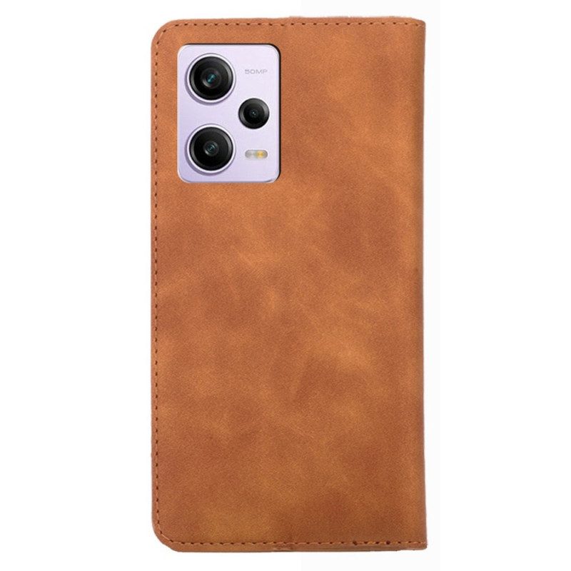 Folio Cover Xiaomi Redmi Note 12 Pro Custodia in pelle Serie D'epoca