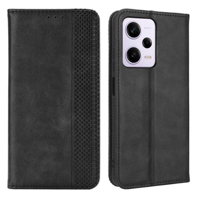 Folio Cover Xiaomi Redmi Note 12 Pro Custodia in pelle Vintage ▾