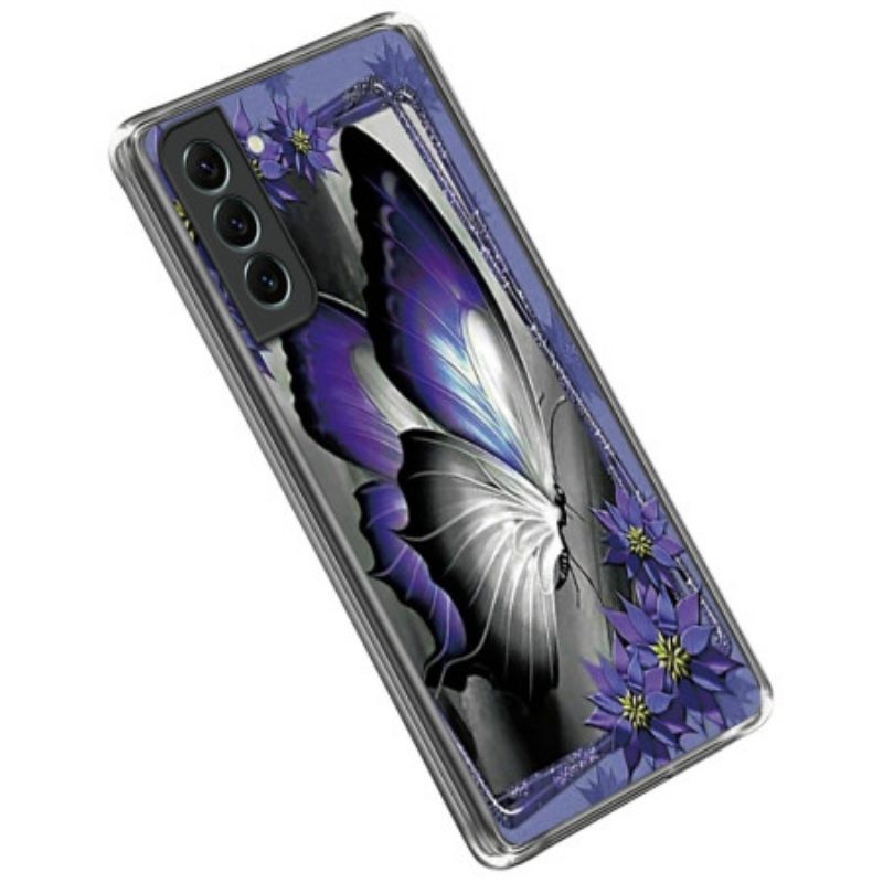 Cover Samsung Galaxy S23 5G Farfalla Viola