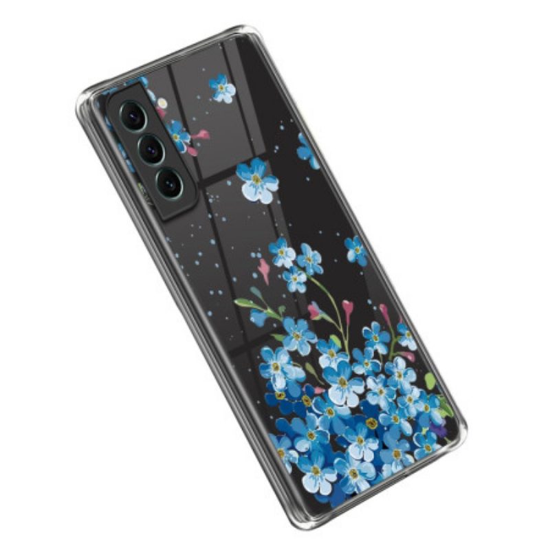 Cover Samsung Galaxy S23 5G Fiori Blu